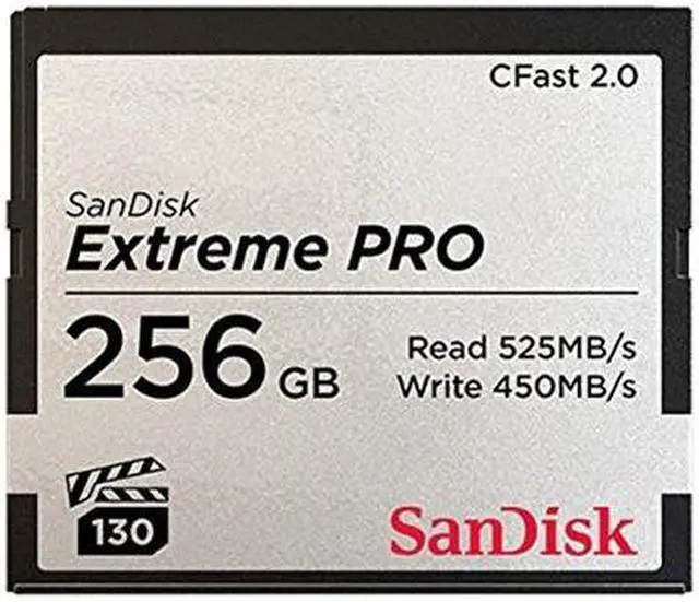 Alt view image 5 of 13 - SanDisk Extreme PRO 256GB CFast 2.0 Memory Card #SDCFSP-256G-A46D