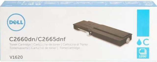 Alt view image 3 of 11 - Dell Cyan Toner Cartridge (OEM# 593-BBBN) (1 200 Yield) V1620