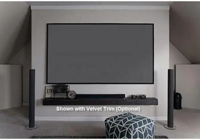 Alt view image 5 of 18 - Elite Screens Aeon AR100DHD3 Fixed Frame Projection Screen - 100" - 16:9 - Wall Mount