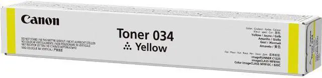 Main image of CANON USA 9451B001 CANON CARTRIDGE 034 YELLOW TONER - FOR IMAGECLASS MF820CDN AND MF810CDN - FULL Y