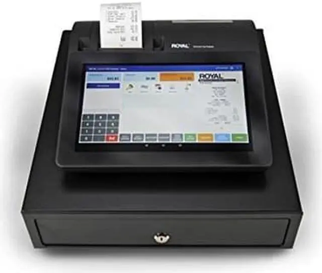 Alt view image 12 of 12 - Royal POS 1500 Point of Sale Cash Management System with Built-in Thermal Printer (89207J)