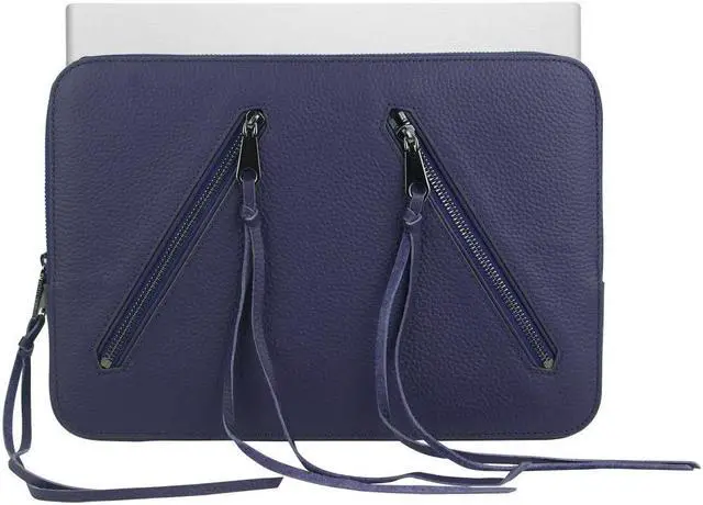 Main image of Rebecca Minkoff Moto 13" Sleeve - Eclipse Pebble Leather