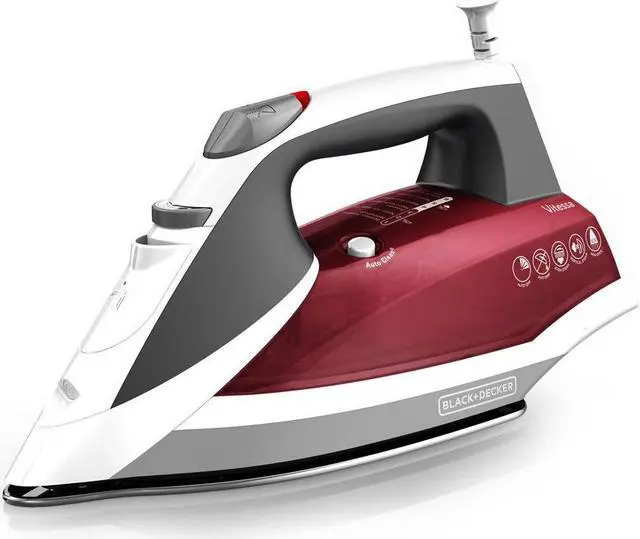 Alt view image 3 of 7 - BLACK+DECKER IR2050 Vitessa Advanced Steam Iron with Dual-Position Cord, Red