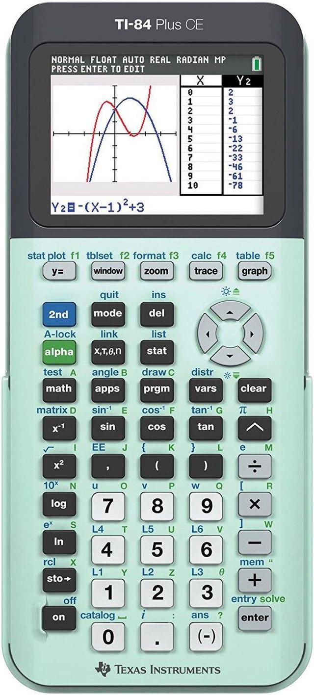 Alt view image 8 of 12 - Texas Instruments TI-84 Plus CE Graphing Calculator - Mint