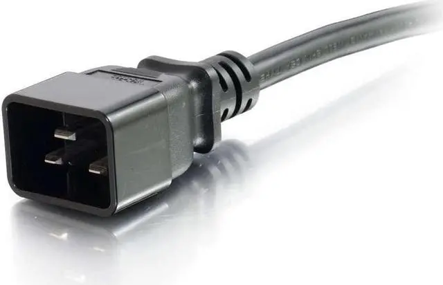 Alt view image 6 of 8 - C2G 10341 14 AWG 250 Volt Power Cord - C14 to C15, TAA Compliant, Black (6 Feet, 1.82 Meters)