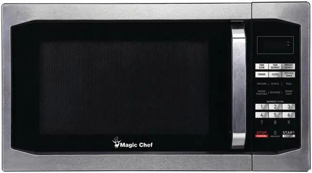 Alt view image 4 of 17 - Magic Chef MCM1611ST 1100 Watt 1.6 Cubic Feet Digital Microwave, Stainless Steel