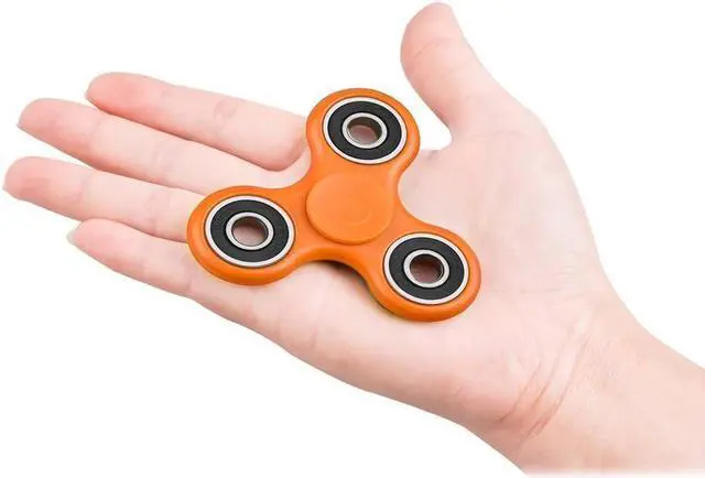 Alt view image 6 of 10 - WorryFree Stress Relieving Fidget Spinner - Orange