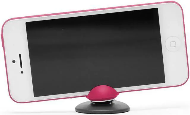 Alt view image 2 of 5 - Tiltpod 4-in-1 Camera Tripod Phone Case Keychain Stand for iPhone 5 Pink