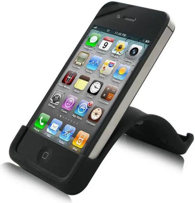 Alt view image 3 of 7 - XtremeMac Snap Stand for iPhone 4 - Black