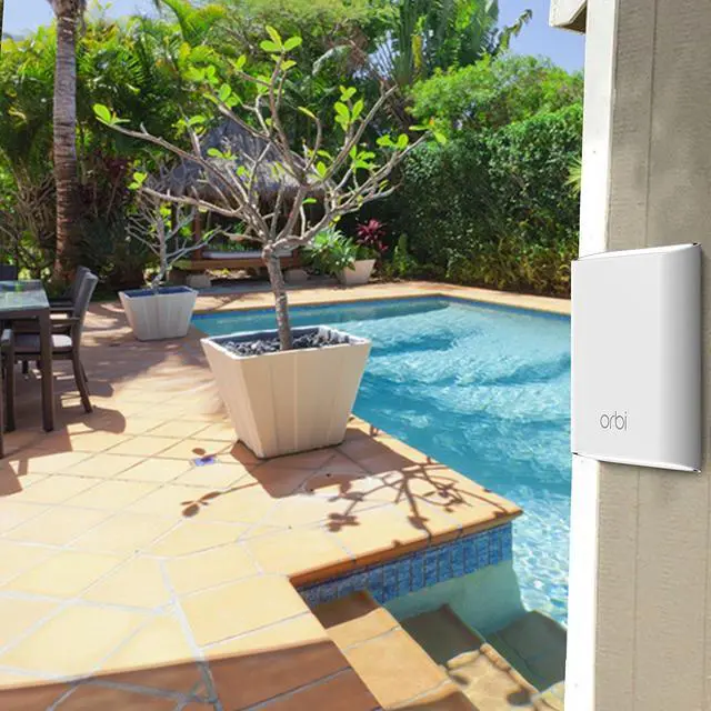 Alt view image 4 of 6 - NETGEAR Orbi Outdoor Whole Home Mesh Wifi Satellite Extender - Works with your Orbi Router to Add 2,500 sq.ft., AC3000 (RBS50Y)