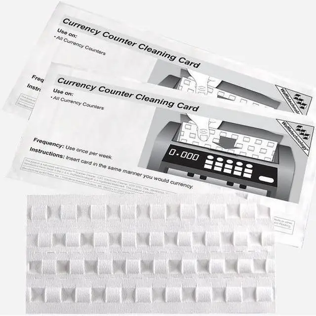 Alt view image 4 of 7 - Royal Sovereign RBC-CLN Currency Counter Cleaning Cards Compatible With Most Bill Counters