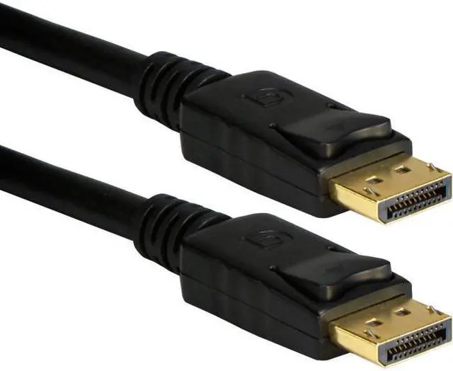 Alt view image 2 of 6 - QVS DP-10 QVS 10ft DisplayPort Digital A/V Cable with Latches - DisplayPort for Audio/Video Device, TV, LCD TV, Monitor - 10 ft - 1 Pack - 1 x DisplayPort Male Digital Audio/Video - 1 x DisplayPort