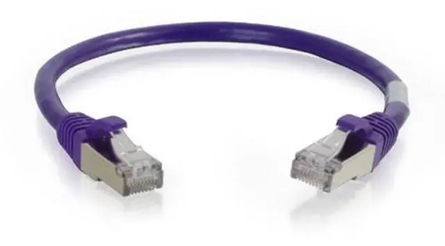 Alt view image 4 of 7 - C2G 00903 Cat6 Cable - Snagless Shielded Ethernet Network Patch Cable, Purple (7 Feet, 2.13 Meters)