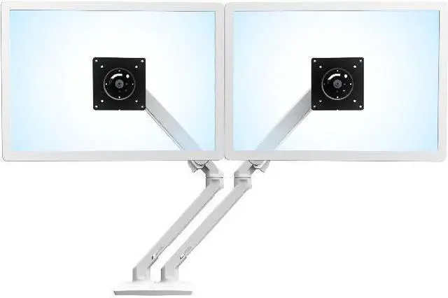 Alt view image 3 of 7 - Ergotron 45-496-216 MXV Desk Dual Monitor Arm (White)