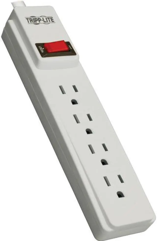 Alt view image 10 of 11 - Tripp Lite Power It! Power Strip with 4 Outlets and 10-ft. Cord