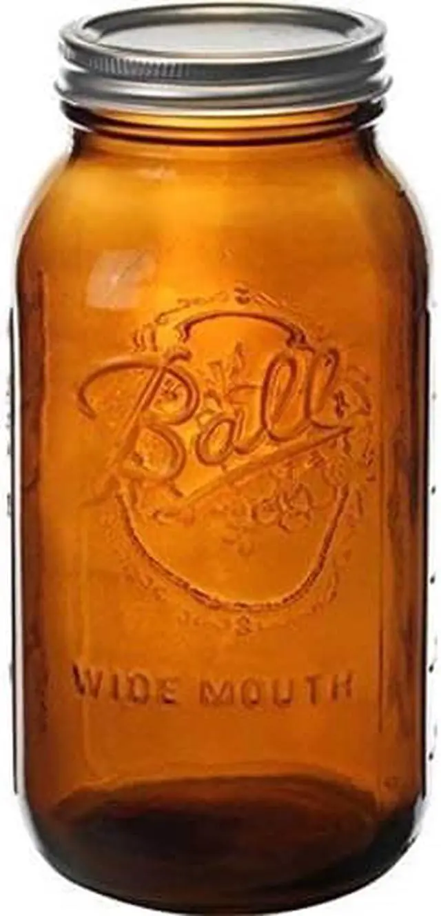Alt view image 3 of 3 - Ball Collection Elite 1/2 Gal. Wide Mouth Amber Canning Jar (2-Count) 1440069047