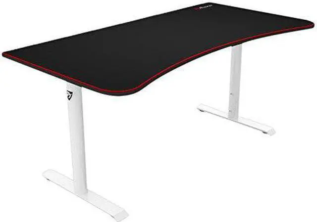 Alt view image 3 of 11 - Arozzi Arena Gaming Desk - White (ARENA-NA-WHITE)