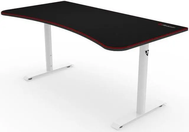Alt view image 2 of 11 - Arozzi Arena Gaming Desk - White (ARENA-NA-WHITE)