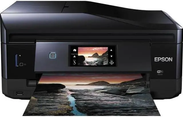 Alt view image 12 of 12 - Epson Expression Photo XP-860 (C11CD95201) Up to 9.5 ppm 5760 x 1440 dpi USB/Ethernet/Wireless Duplex All-in-One Inkjet Printer