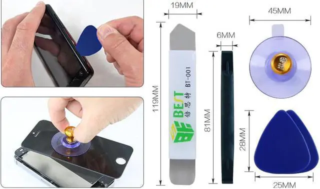 Alt view image 2 of 7 - BST-610 13in1 Phone Opening Repair Tools Kit Phone Rotary Stand Holder Screwdriver for iPhone Samsung Electronic Hand Tools Set