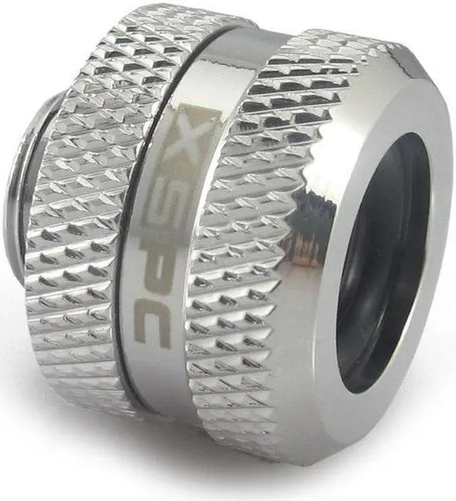 Alt view image 10 of 11 - XSPC G1/4" to 10mm ID, 14mm OD Rigid Tubing Fitting (for use with XSPC Metal & PETG Tubing Only), Chrome, 8 Pack ?