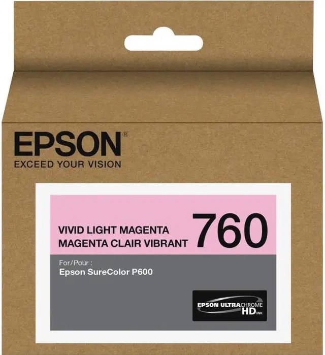 Main image of EPSON PRINT T760620 T760 ULTRACHROME HD VIVID LIGHT MAGENTA