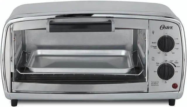 Alt view image 15 of 15 - Oster TSSTTVVGS1 4-Slice Toaster Oven, Stainless Steel