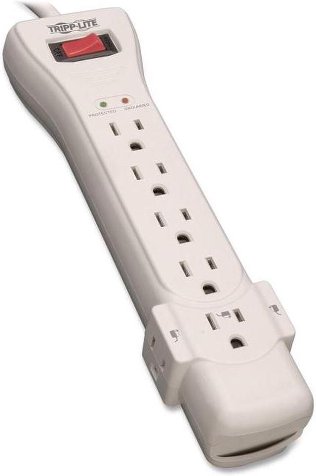 Protect It! Surge Protector, 7 AC Outlets, 7 ft Cord, 2,160 J, Light Gray Protect It! Surge Protector, 7 AC Outlets, 7 ft Cord, 2,160 J, Light Gray