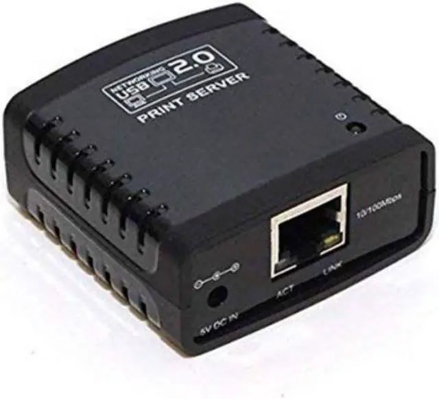 Alt view image 7 of 14 - Monoprice Networking USB 2.0 Print Server - Black