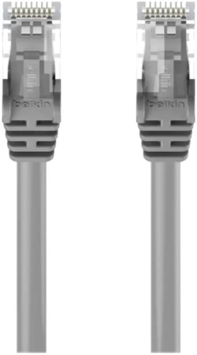 Alt view image 4 of 4 - Belkin Cat.5e UTP Patch Network Cable - Category 5e for Network Device - Patch Cable - 6.60 ft - 1 x RJ-45 Male Network - 1 x RJ-45 Male Network - Gray