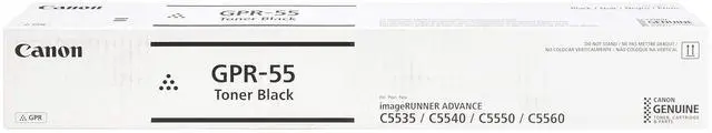 Alt view image 5 of 7 - Canon GPR-55BK 0481C003AA C5535 C5540 C5550 C5560 Toner Cartridge (Black) in Retail Packaging