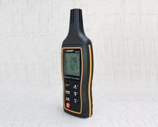 Alt view image 4 of 6 - SNDWAY SW-572 Digital LCD Thermometer thermo Hygrometer indoor temperature Humidity meter tester monitor Weather Station data hold Alarm Clock