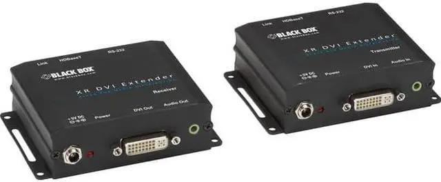 Alt view image 6 of 10 - Black Box Network Services AVX-DVI-TP-100M Xr Dvi-d Extender With Audio Rs232