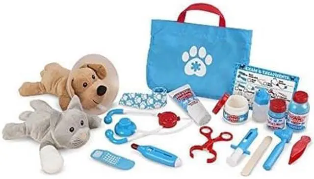 Alt view image 6 of 11 - Examine & Treat Pet Vet Play Set - Pretend Play Toy by Melissa & Doug (8520)