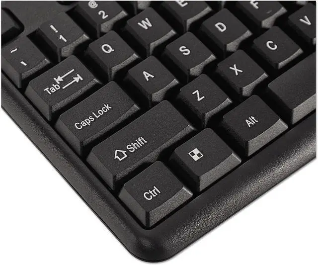 Alt view image 3 of 18 - Innovera Slimline Keyboard USB Black IVR69201