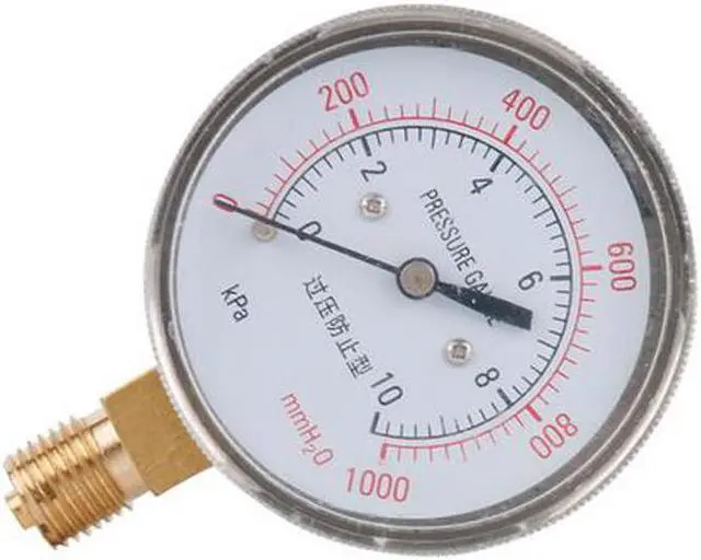 Main image of ELECALL New YE-60 0~10KPA Air Diaphragm Pressure Gauge Phosphor Bronze Film Box Pressure Gauge Positive Pressure Meter