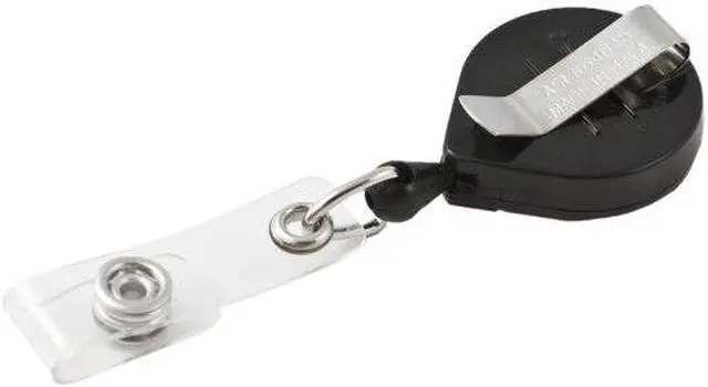 Alt view image 2 of 5 - KEY-BAK 0057-005 Blk MiniBak ID Vinyl Strap Standard Clip
