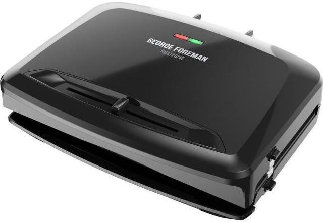 George Foreman 5-Serving Rapid Grill w/ Removable Plates - Black