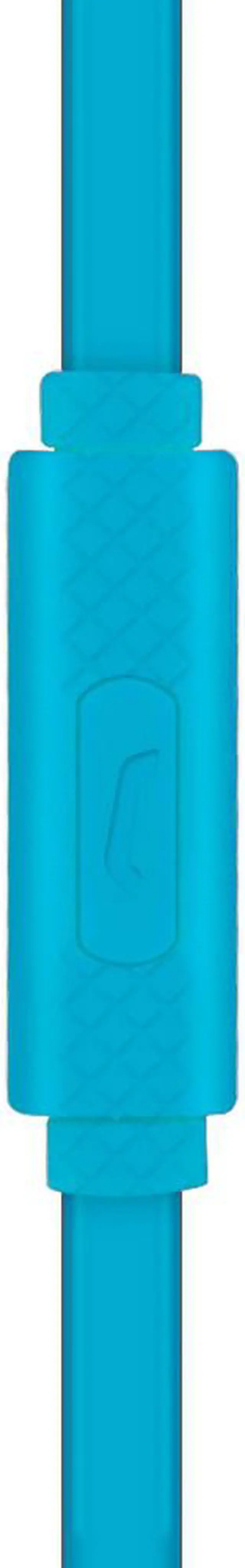 Alt view image 3 of 5 - Maxell Solid 2 Earphones with Built-in Microphone, Azure Blue