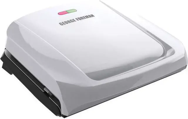 Alt view image 2 of 9 - George Foreman 4-Serving Removable Plate & Panini Grill Platinum GRP1060P