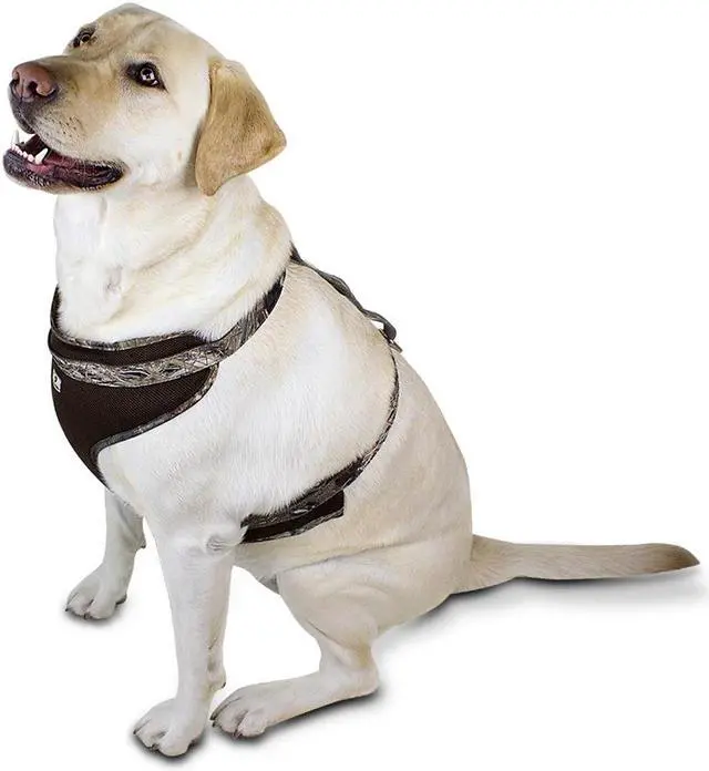 Alt view image 3 of 3 - Mossy Oak Soft Mesh Walk Pet Dog Control Harness Duck Blind X-Large