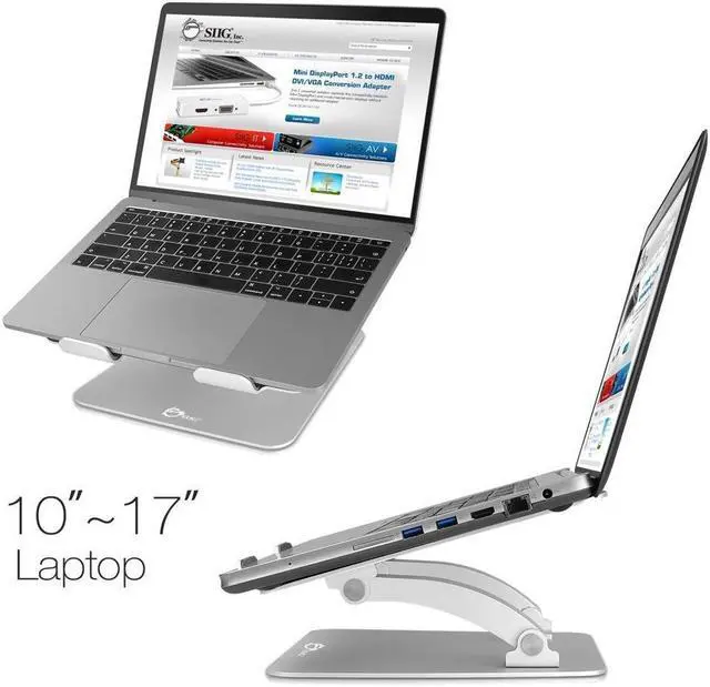 Alt view image 12 of 13 - ADJUSTABLE ALUMINUM LAPTOP