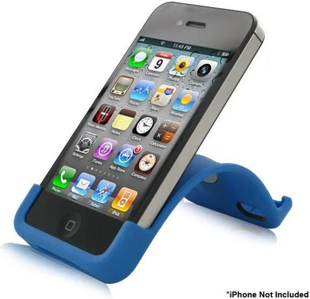 Alt view image 3 of 7 - XtremeMac Snap Stand for iPhone 4 - Blue
