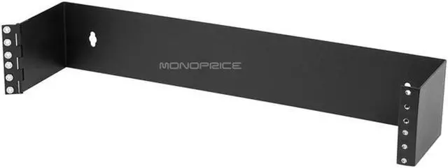 Alt view image 2 of 10 - Monoprice Wall Mount Bracket, 3.5"(H) x 19"(W) x 4"(D), 2U