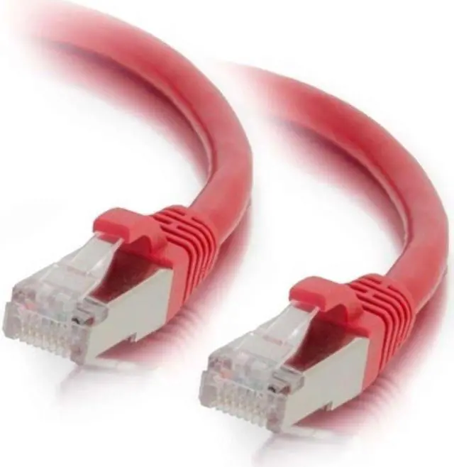 Alt view image 3 of 14 - C2G 00851 Cat6 Cable - Snagless Shielded Ethernet Network Patch Cable, Red (10 Feet, 3.04 Meters)