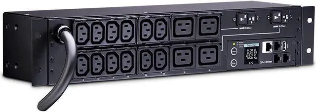 Alt view image 2 of 3 - CYBERPOWER SYSTEMS USA PDU31008 MONITORED PDU 30A 240V 16OL IEC