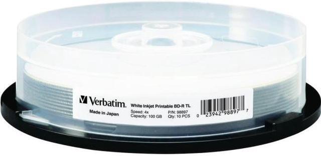 Alt view image 10 of 12 - Verbatim Blu-ray Recordable Media - BD-R - 4x - 100 GB - 10 Pack Spindle
