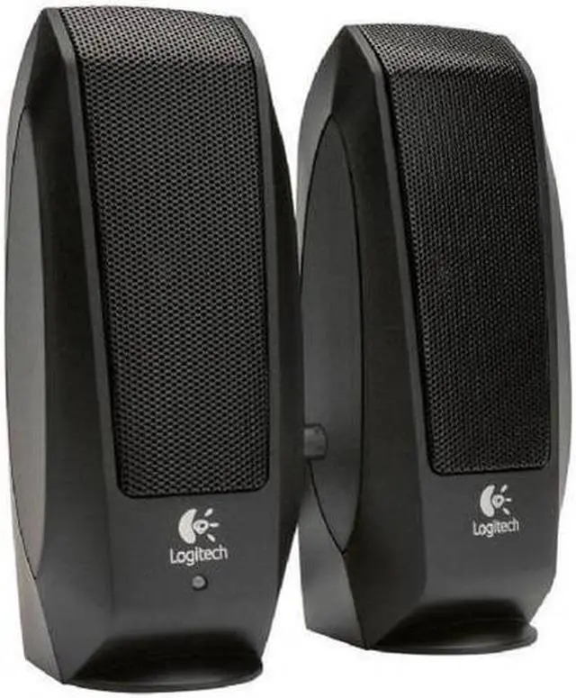 Alt view image 8 of 11 - Logitech S-120 2-Piece 2 Channel Multimedia Speaker System w/Headphone Jack (Black)