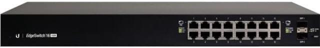 Alt view image 14 of 17 - Ubiquiti Networks EdgeSwitch ES-16-150W-US Managed PoE+ Gigabit Switch with SFP, 150W