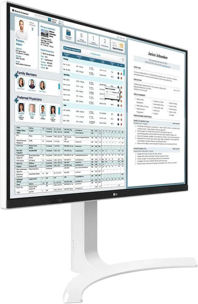 Alt view image 7 of 20 - LG 27HJ712C-W 27 IPS 3840 x 2160 LED Monitor Mega HDMIx2 DisplayPort USB 3.0 White